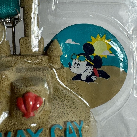NWT. Disney Castaway Cay 2021 Sand Castle Ears Hat Ornament - Disney Cruise Line - Picture 5 of 11
